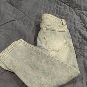 Old Navy Women's Light Blue Straight Leg Jeans